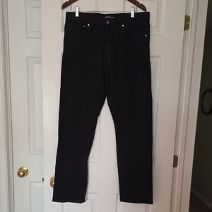 Calvin Klein Jeans Men's Straight Black Jeans